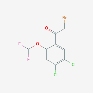 4',5'-Dichloro-2'-(difluoromethoxy)phenacyl bromide