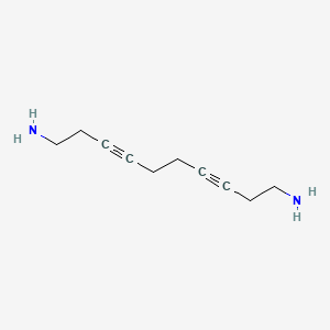 molecular formula C10H16N2 B15299414 Deca-3,7-diyne-1,10-diamine 