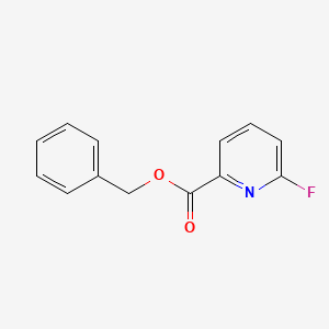 molecular formula C13H10FNO2 B15299434 Benzyl 6-fluoropyridine-2-carboxylate 