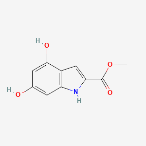 molecular formula C10H9NO4 B15299491 Methyl 4,6-dihydroxy-1H-indole-2-carboxylate 