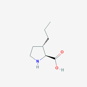 molecular formula C8H15NO2 B152995 3-Propylproline CAS No. 132437-60-6