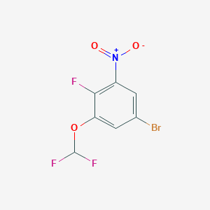 1-Bromo-3-difluoromethoxy-4-fluoro-5-nitrobenzene