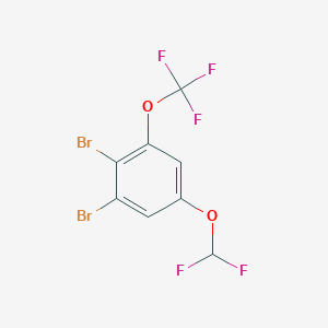 1,2-Dibromo-5-difluoromethoxy-3-(trifluoromethoxy)benzene