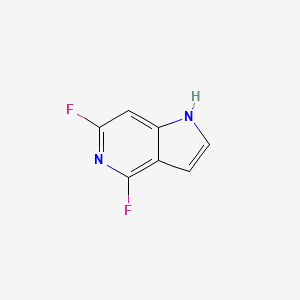 molecular formula C7H4F2N2 B15299588 4,6-difluoro-1H-pyrrolo[3,2-c]pyridine 