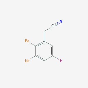 2,3-Dibromo-5-fluorophenylacetonitrile