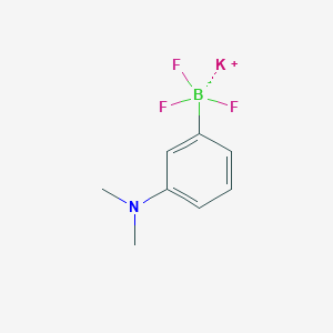 molecular formula C8H10BF3KN B15299592 Potassium (3-(dimethylamino)phenyl)trifluoroborate 