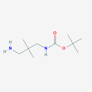 molecular formula C10H22N2O2 B152996 叔丁基(3-氨基-2,2-二甲基丙基)氨基甲酸酯 CAS No. 292606-35-0