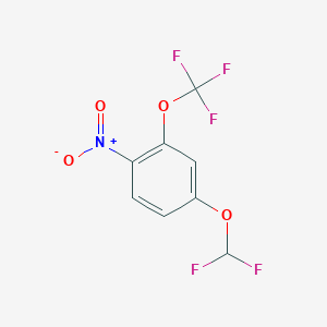 1-Difluoromethoxy-4-nitro-3-(trifluoromethoxy)benzene