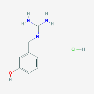 molecular formula C8H12ClN3O B15299616 N-[(3-hydroxyphenyl)methyl]guanidine hydrochloride 