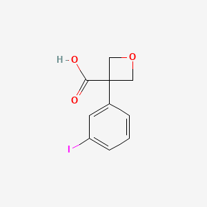 3-(3-Iodophenyl)oxetane-3-carboxylic acid