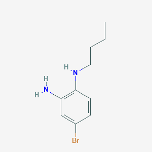molecular formula C10H15BrN2 B15299709 4-Bromo-n1-butylbenzene-1,2-diamine 