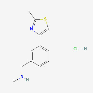 N-Methyl(3-(2-methylthiazol-4-yl)phenyl)methanamine hydrochloride