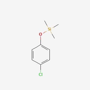 molecular formula C9H13ClOSi B15299724 Silane, (4-chlorophenoxy)trimethyl- CAS No. 17005-59-3
