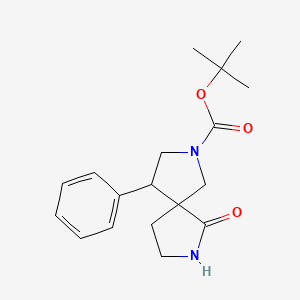 tert-Butyl 6-oxo-4-phenyl-2,7-diazaspiro[4.4]nonane-2-carboxylate