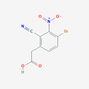 2-(4-Bromo-2-cyano-3-nitrophenyl)acetic acid