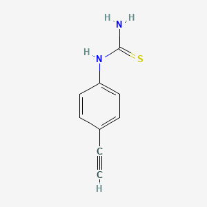 molecular formula C9H8N2S B15299801 (4-Ethynylphenyl)thiourea 