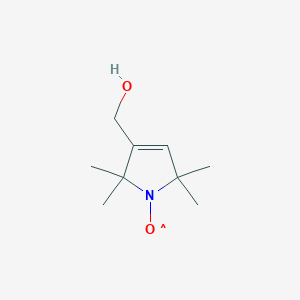 molecular formula C9H17NO2 B015300 3-Hydroxymethyl-(1-oxy-2,2,5,5-tetramethylpyrroline) CAS No. 55738-75-5