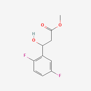 molecular formula C10H10F2O3 B15300015 Methyl 3-(2,5-difluorophenyl)-3-hydroxypropanoate 