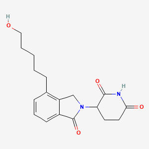 molecular formula C18H22N2O4 B15300027 Phthalimidinoglutarimide-C5-OH 
