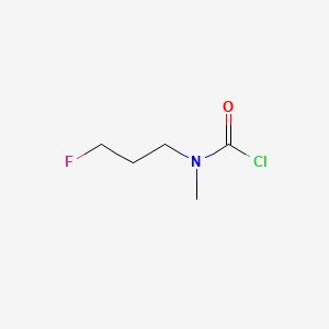 molecular formula C5H9ClFNO B15300056 N-(3-fluoropropyl)-N-methylcarbamoyl chloride 