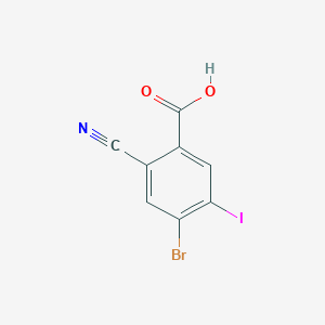 4-Bromo-2-cyano-5-iodobenzoic acid