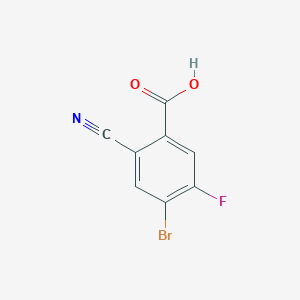 molecular formula C8H3BrFNO2 B1530012 4-Bromo-2-cyano-5-fluorobenzoic acid CAS No. 1804387-54-9