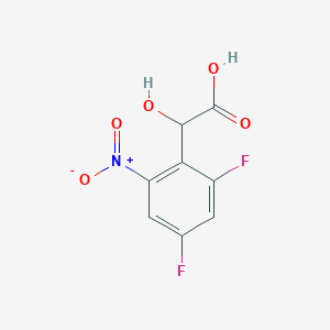 molecular formula C8H5F2NO5 B1530017 2,4-Difluoro-6-nitromandelic acid CAS No. 1805055-68-8