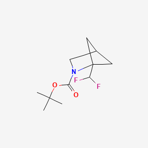 molecular formula C11H17F2NO2 B15300206 Tert-butyl 1-(difluoromethyl)-2-azabicyclo[2.1.1]hexane-2-carboxylate 