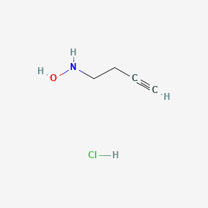 molecular formula C4H8ClNO B15300221 N-(but-3-yn-1-yl)hydroxylamine hydrochloride 