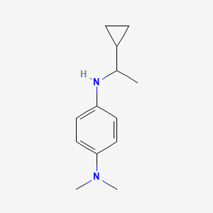 molecular formula C13H20N2 B15300239 n1-(1-Cyclopropylethyl)-n4,n4-dimethylbenzene-1,4-diamine 