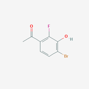 B1530027 4'-Bromo-2'-fluoro-3'-hydroxyacetophenone CAS No. 1807171-00-1