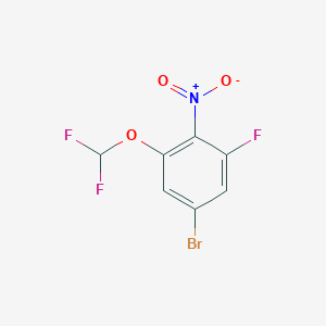 1-Bromo-3-difluoromethoxy-5-fluoro-4-nitrobenzene