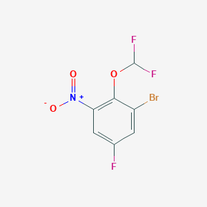 1-Bromo-2-difluoromethoxy-5-fluoro-3-nitrobenzene