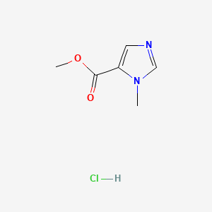 molecular formula C6H9ClN2O2 B15300358 methyl 1-methyl-1H-imidazole-5-carboxylate hydrochloride 