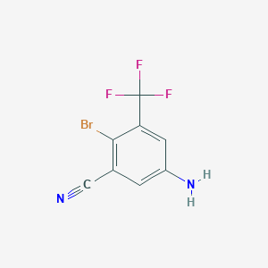 5-Amino-2-bromo-3-(trifluoromethyl)benzonitrile