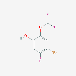 molecular formula C7H4BrF3O2 B1530039 4-Bromo-2-difluoromethoxy-5-fluorophenol CAS No. 1805103-40-5