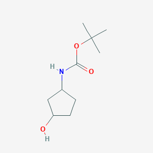 molecular formula C10H19NO3 B153004 tert-Butyl (3-hydroxycyclopentyl)carbamate CAS No. 1154870-59-3