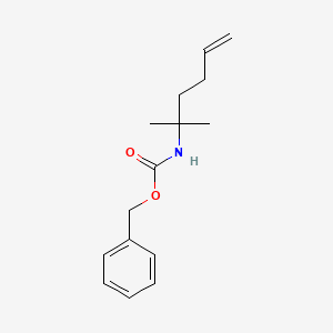 molecular formula C15H21NO2 B15300452 Benzyl 2-methylhex-5-en-2-ylcarbamate 