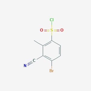 4-Bromo-3-cyano-2-methylbenzenesulfonyl chloride