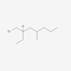 molecular formula C10H21Br B15300583 3-(Bromomethyl)-5-methyloctane 