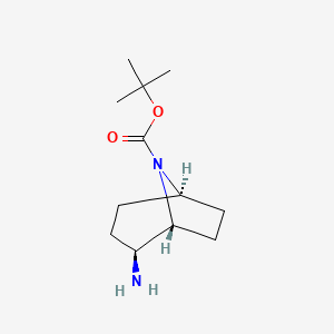molecular formula C12H22N2O2 B1530061 exo-8-Boc-8-azabicyclo[3.2.1]octan-2-amine CAS No. 1408074-65-6