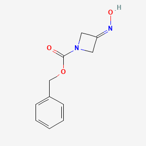 molecular formula C11H12N2O3 B15300739 Benzyl 3-(hydroxyimino)azetidine-1-carboxylate CAS No. 105258-94-4
