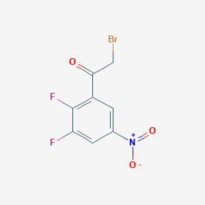 molecular formula C8H4BrF2NO3 B1530075 2',3'-Difluoro-5'-nitrophenacyl bromide CAS No. 1807183-56-7