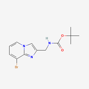 molecular formula C13H16BrN3O2 B15300856 tert-Butyl ((8-bromoimidazo[1,2-a]pyridin-2-yl)methyl)carbamate 