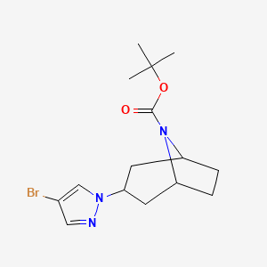 tert-Butyl 3-(4-bromo-1H-pyrazol-1-yl)-8-azabicyclo[3.2.1]octane-8-carboxylate