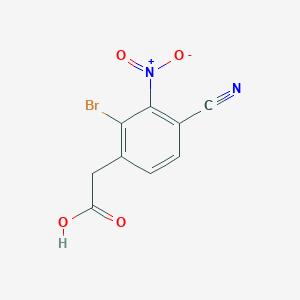 2-(2-Bromo-4-cyano-3-nitrophenyl)acetic acid