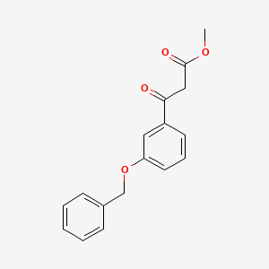 molecular formula C17H16O4 B1530089 Methyl 3-[3-(Benzyloxy)phenyl]-3-oxopropionate CAS No. 150356-53-9