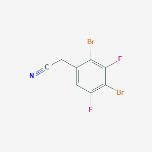molecular formula C8H3Br2F2N B1530091 2,4-Dibromo-3,5-difluorophenylacetonitrile CAS No. 1806294-26-7