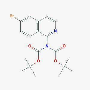 Imidodicarbonic acid,2-(6-bromo-1-isoquinolinyl)-,1,3-bis(1,1-dimethylethyl) ester