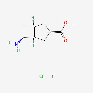 molecular formula C9H16ClNO2 B15300929 rac-methyl (1R,3S,5R,6R)-6-aminobicyclo[3.2.0]heptane-3-carboxylate hydrochloride 